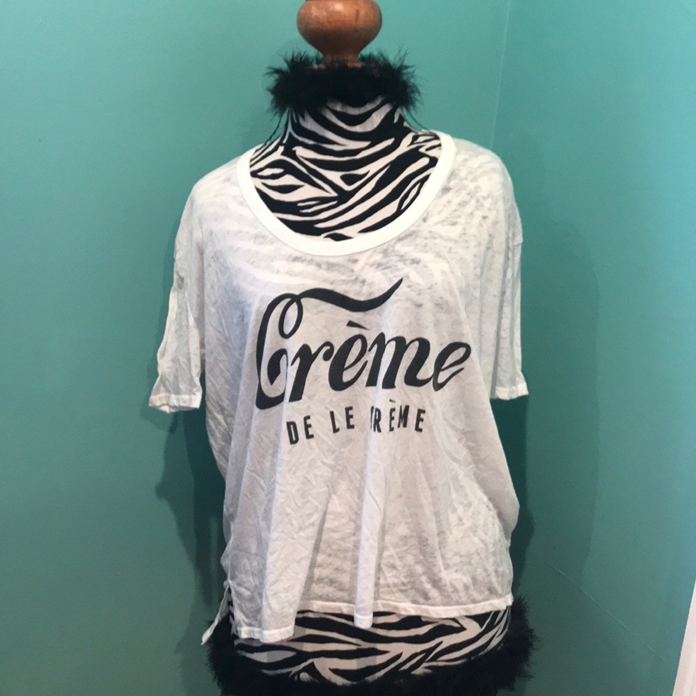 BCBGeneration - White Flow Burnout Tee